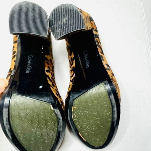 CALVIN Klein Monika Leopard Calf Hair Platforms - Picture 11 of 14
